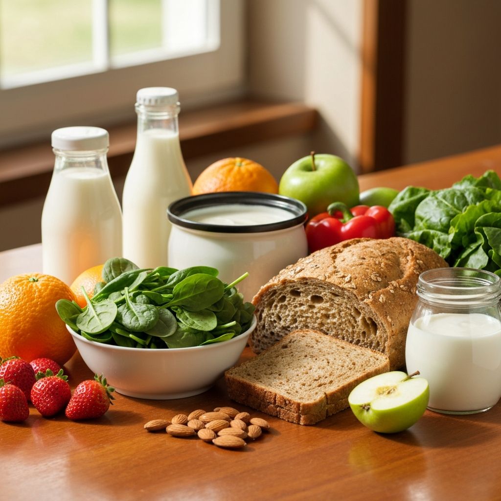 Fresh colorful vegetables and healthy foods